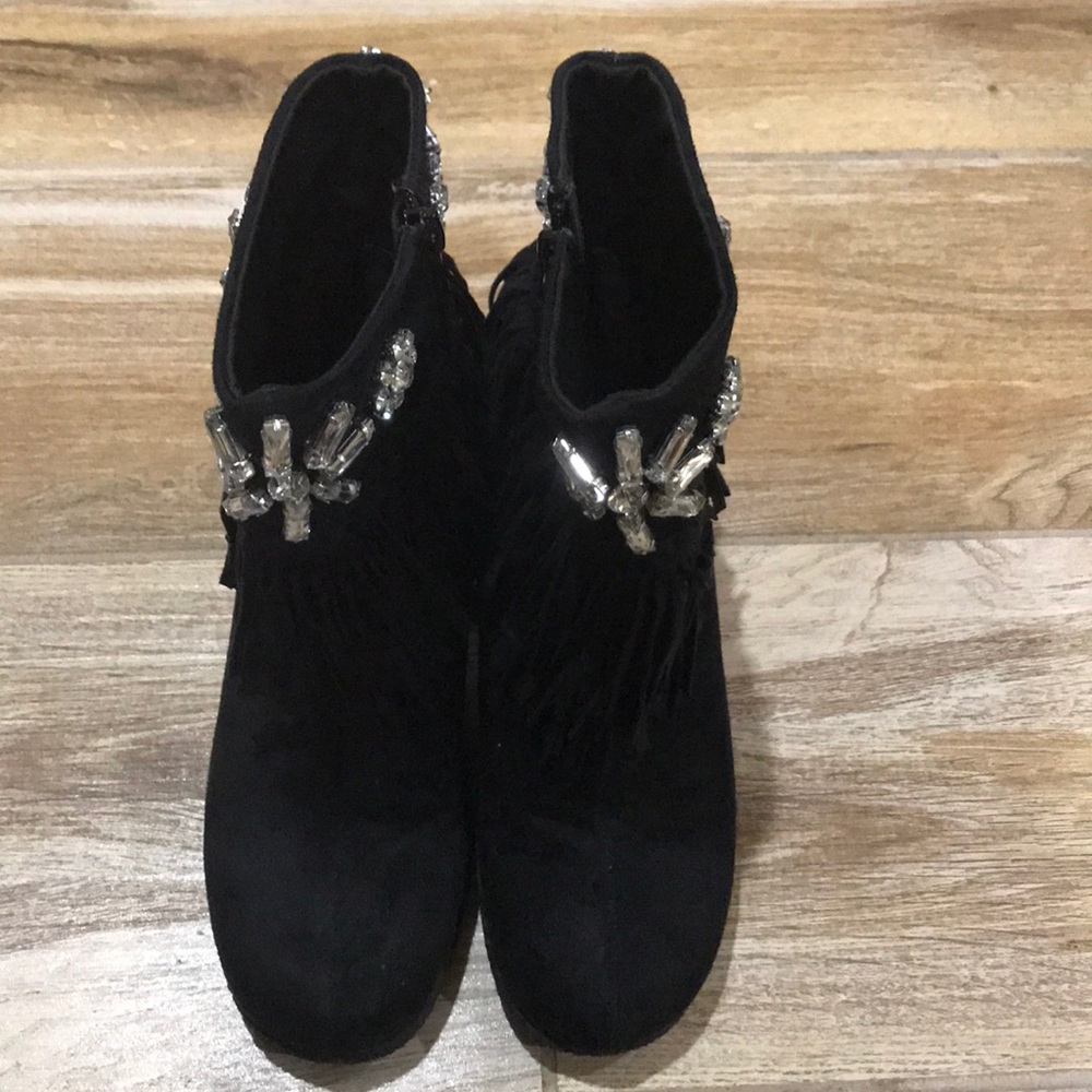 Joan Boyce Wedged Suede Boot SZ 6.5